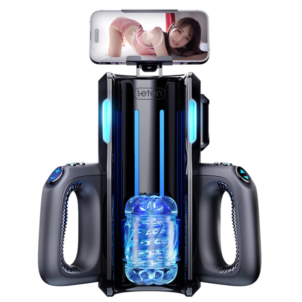 Elektrischer Masturbator Blowjob Simulator mit Smartphone Halterung