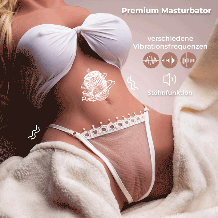 Masturbator Torso Conny-Elisabeth Körper mit Vibration und Stöhnfunktion