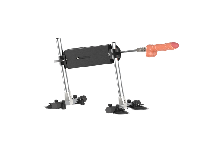 Sexmaschine mit Dildo-Aufsatz