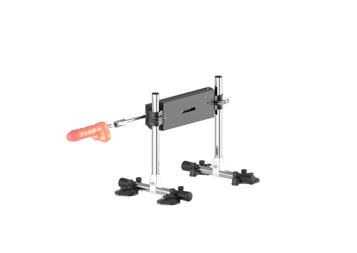 Sexmaschine mit Dildo-Aufsatz