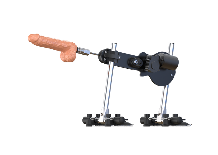 Sexmaschine mit Dildo-Aufsatz