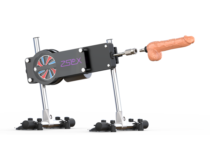 Sexspielzeug-Maschine mit Dildo-Aufsatz