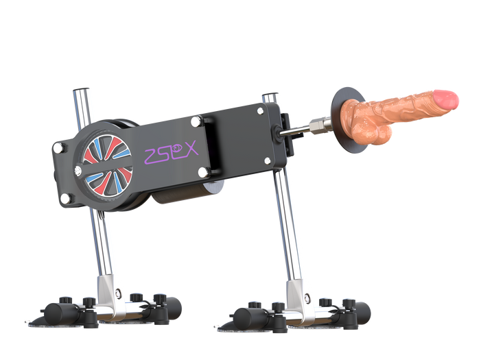 Sexspielzeug-Maschine mit Dildo-Aufsatz
