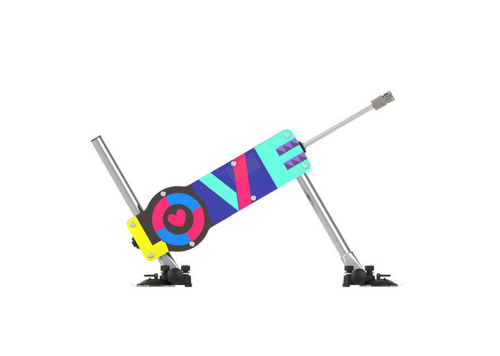 Sexpuppen-Positionierungsgerät mit "LOVE"-Design