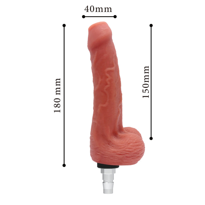 Sexspielzeug, Dildo, realistisch, Maße, Detailansicht