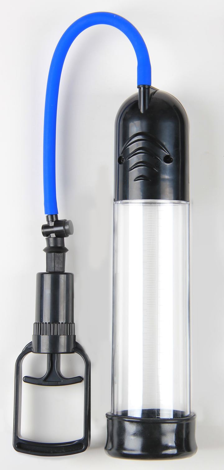 Penispumpe mit blauem Schlauch