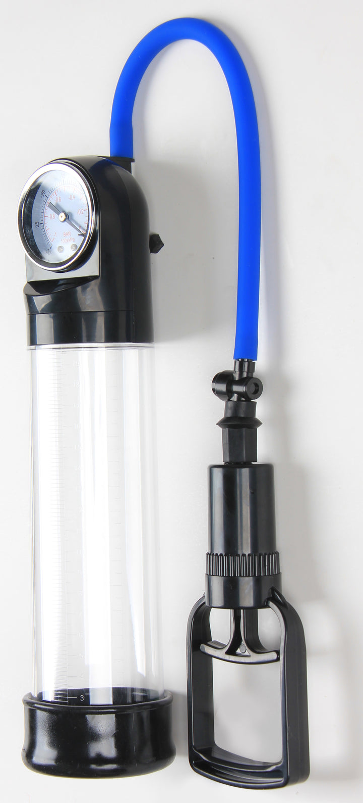 Penispumpe mit Manometer und Schlauch