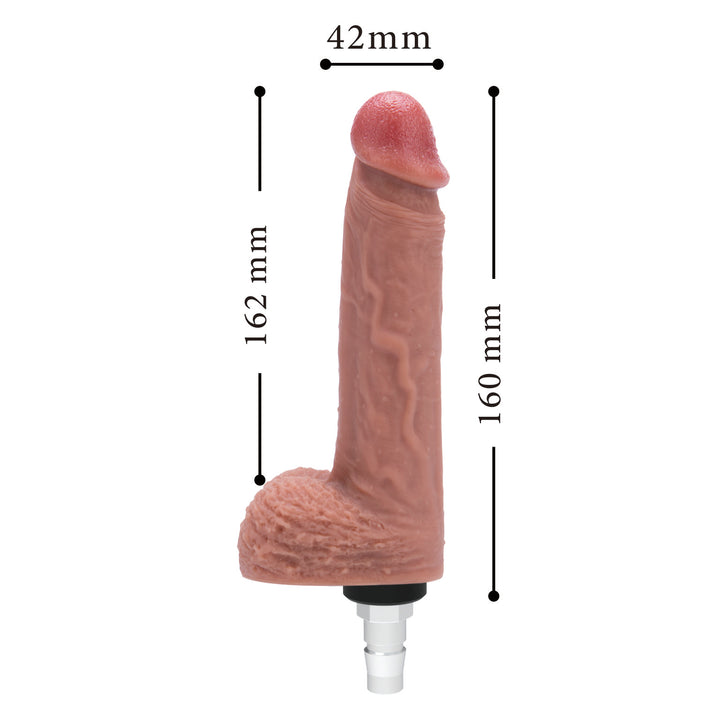 Sexpuppen-Aufsatz mit Größenangaben