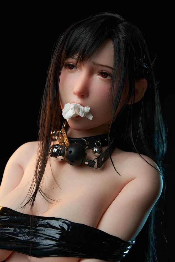 Sexpuppe mit Halsband und Knebel
