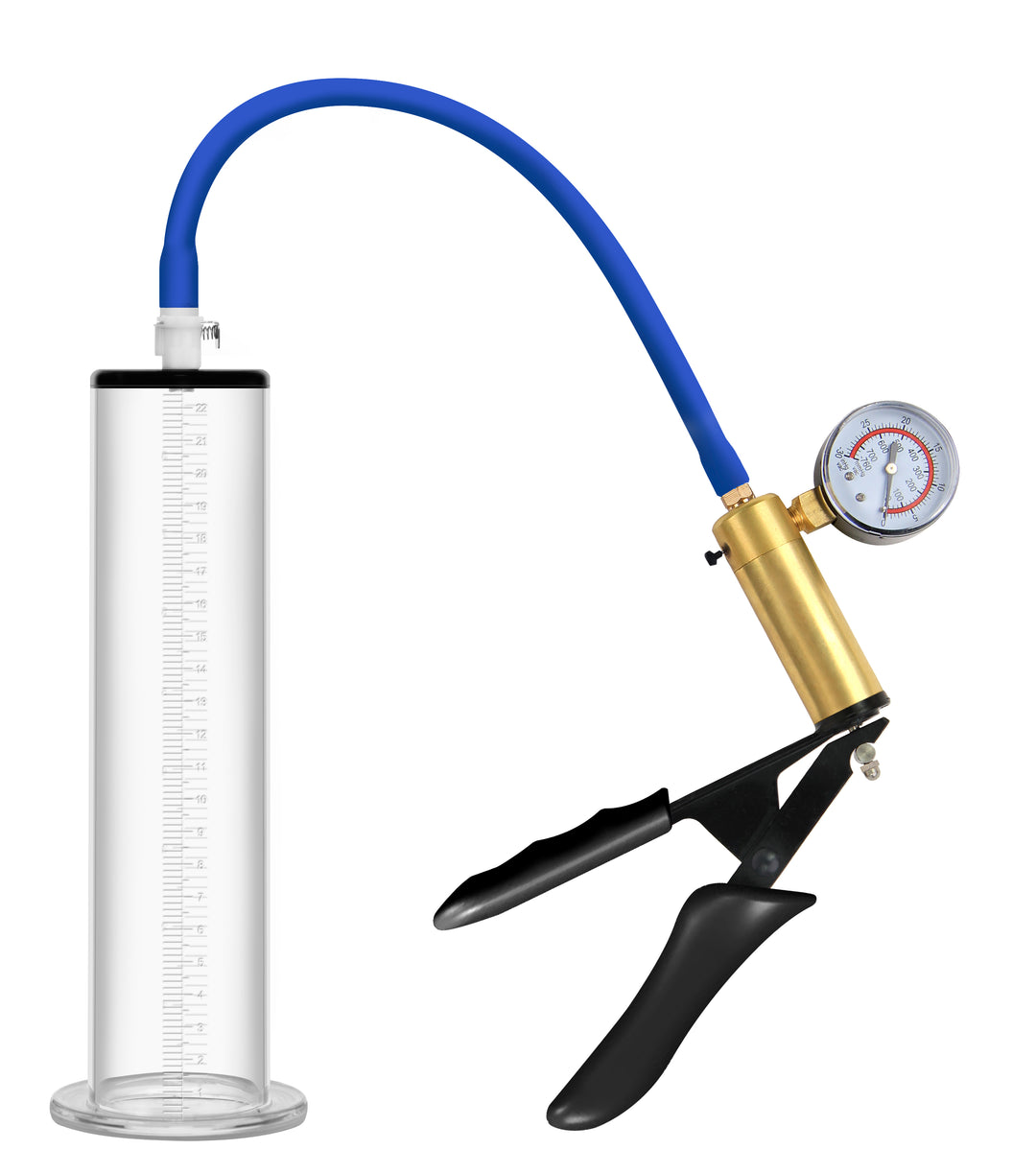 Penispumpe mit Manometer und Schlauch