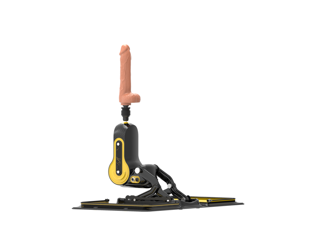 Sexspielzeug-Maschine mit Dildo-Aufsatz