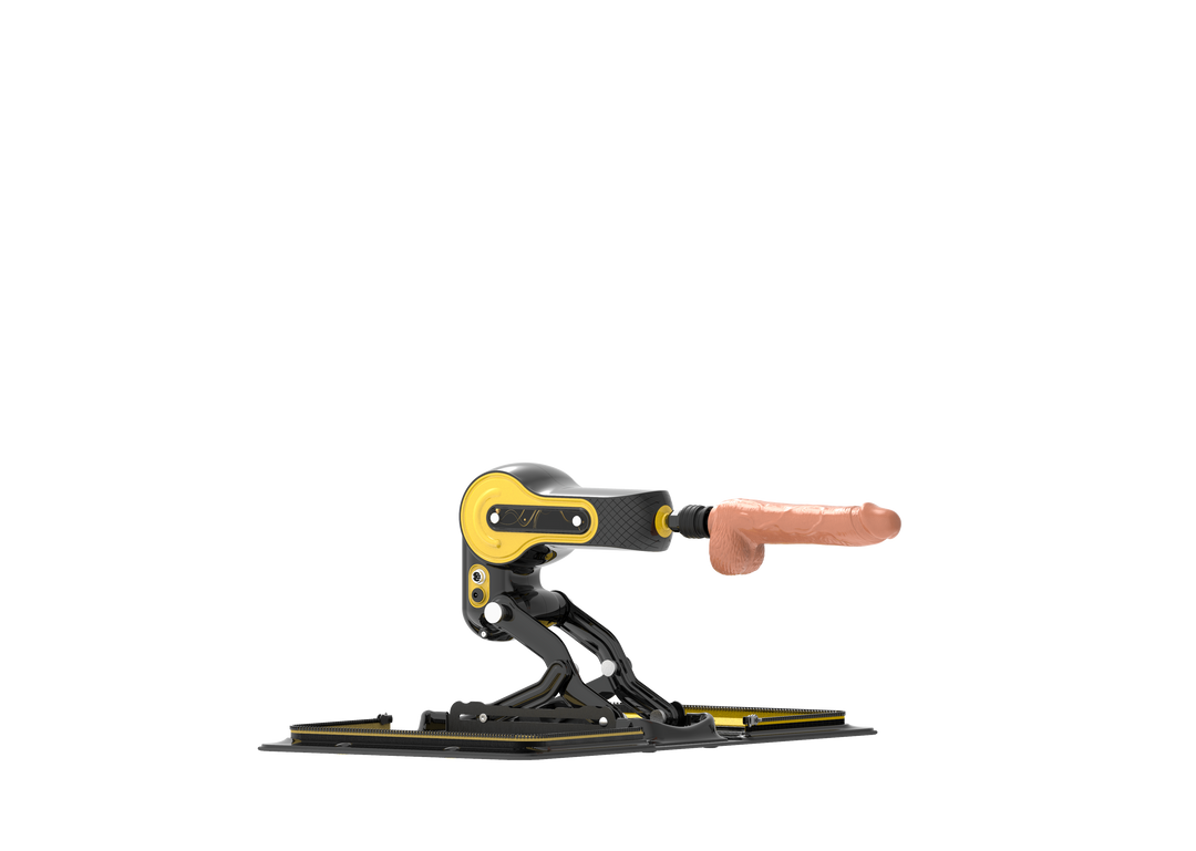 Sexspielzeug-Maschine mit Dildo-Aufsatz