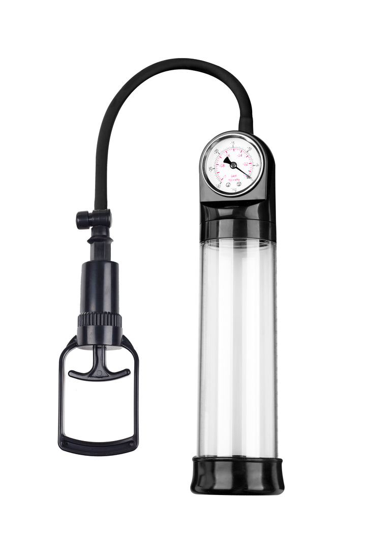 Penispumpe mit Druckanzeige und Griff