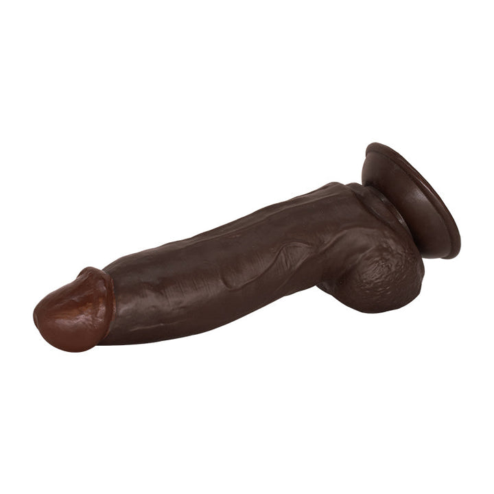 Dildo mit Saugnapf, dunkelbraun