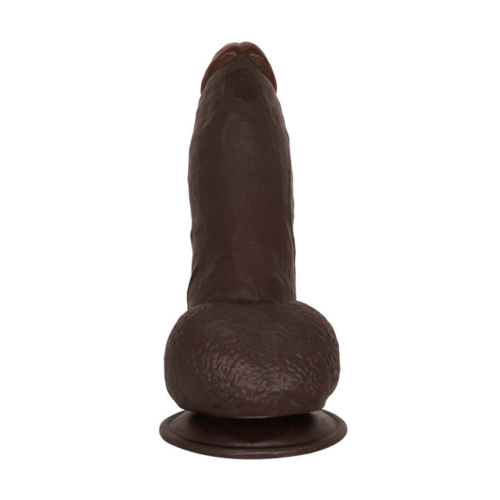 Brauner Dildo mit Saugnapf
