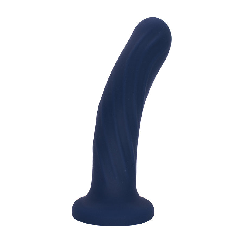 Blauer Dildo mit gebogener Form