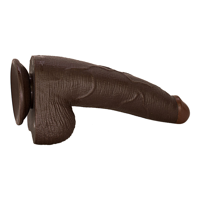 Brauner Dildo mit Saugnapf