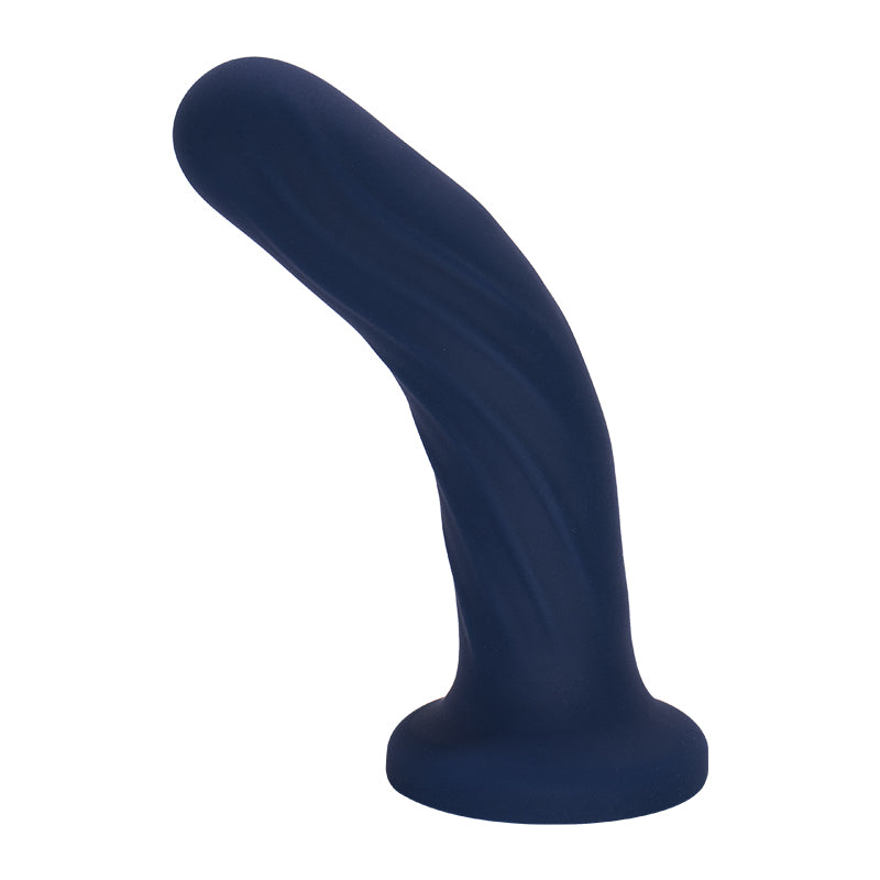 Blauer Dildo mit gebogener Form