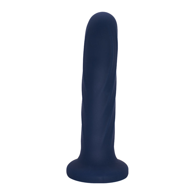 Dunkelblauer Dildo mit Basis