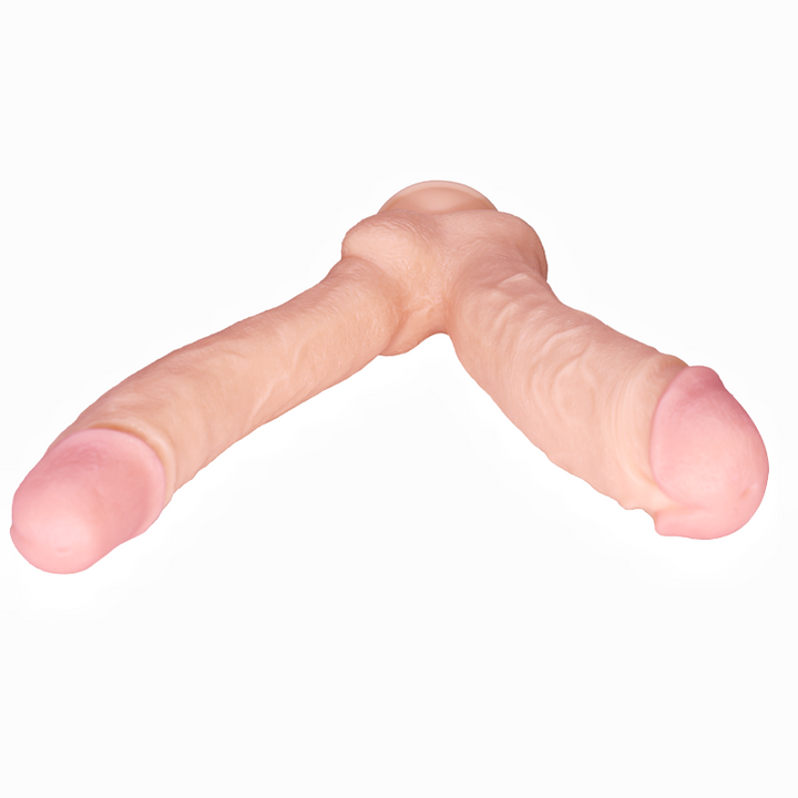 Zwei verbundene, realistische Dildos