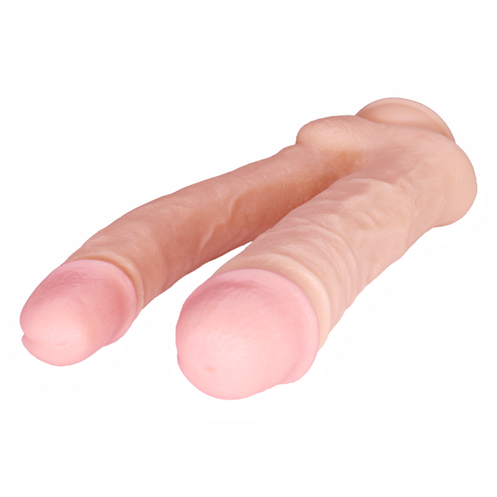 Zwei realistische Dildo-Aufsätze, hautfarben