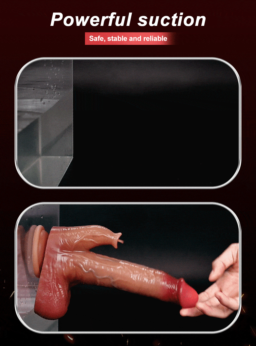 Dildo mit starker Saugnapf-Funktion