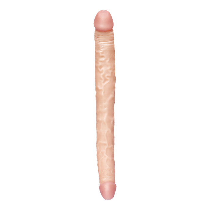 Doppelseitiger Dildo in Hautfarbe