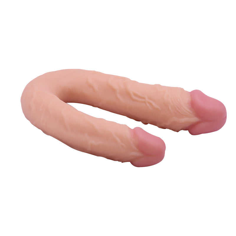Doppelseitiger Dildo in Hautfarbe