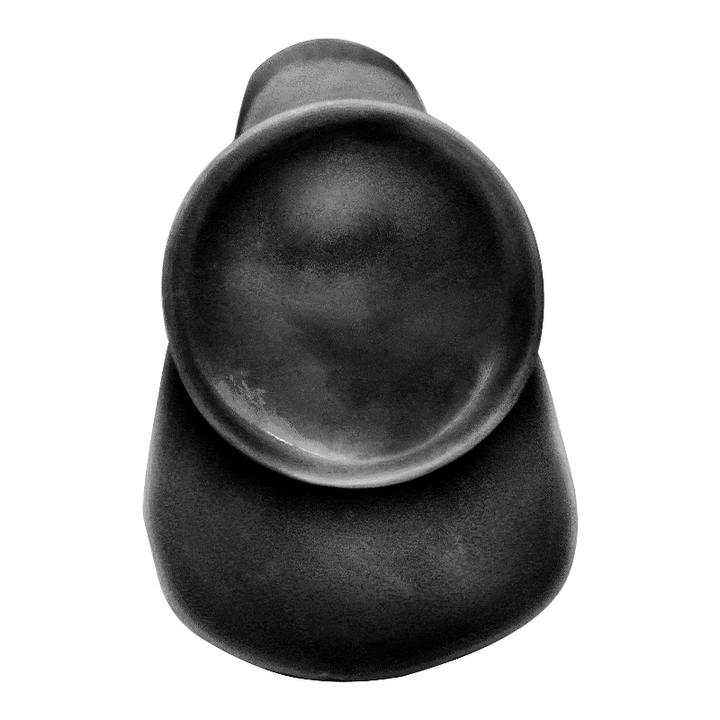 Schwarze, abstrakte, runde Form