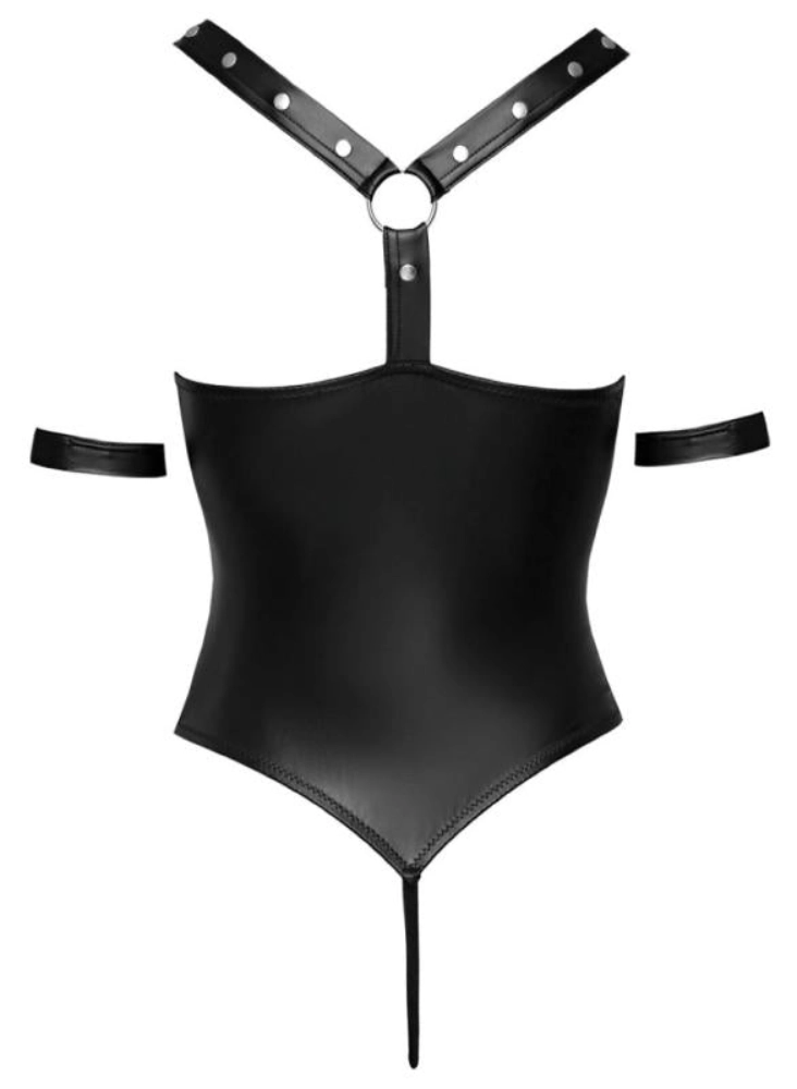 Wetlook Bodysuit - Schwarz