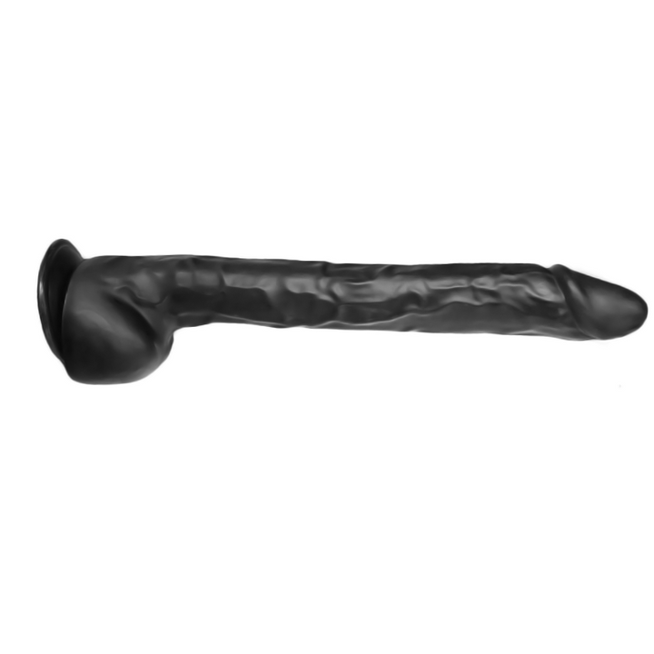 Schwarzer Dildo in Penisform