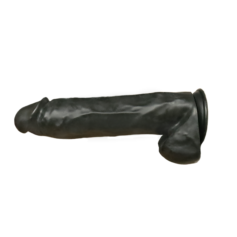 Schwarzer Dildo in Penisform
