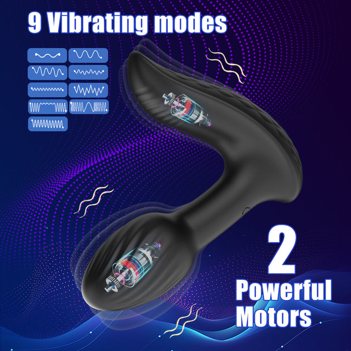Schwarzes Sexspielzeug mit Vibrationsmodi