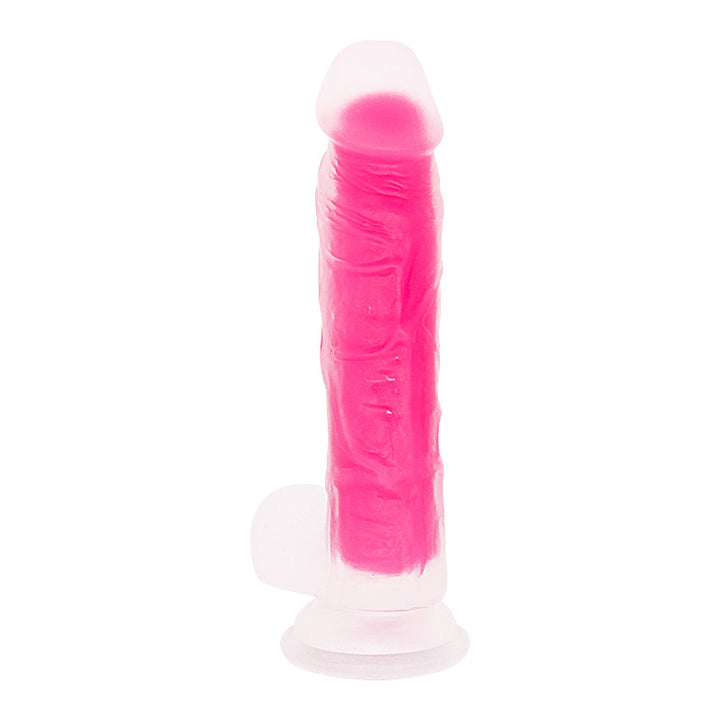 Rosa Dildo mit Saugnapf