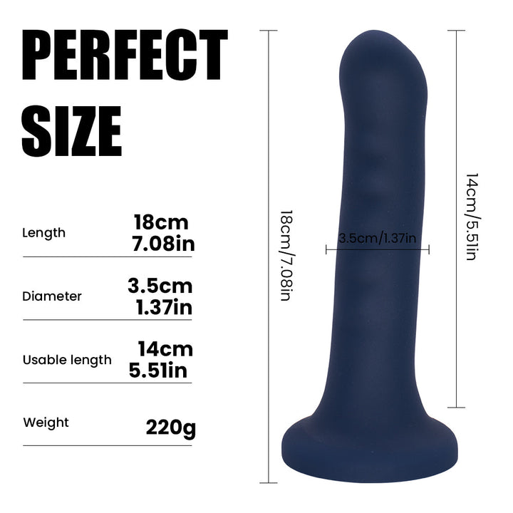 Dildo mit Größenangaben und Gewicht