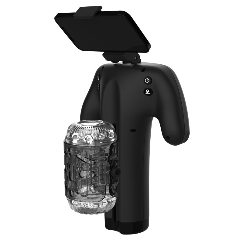 Elektrischer Masturbator mit Smartphone Halterung Game flight cup / The champion