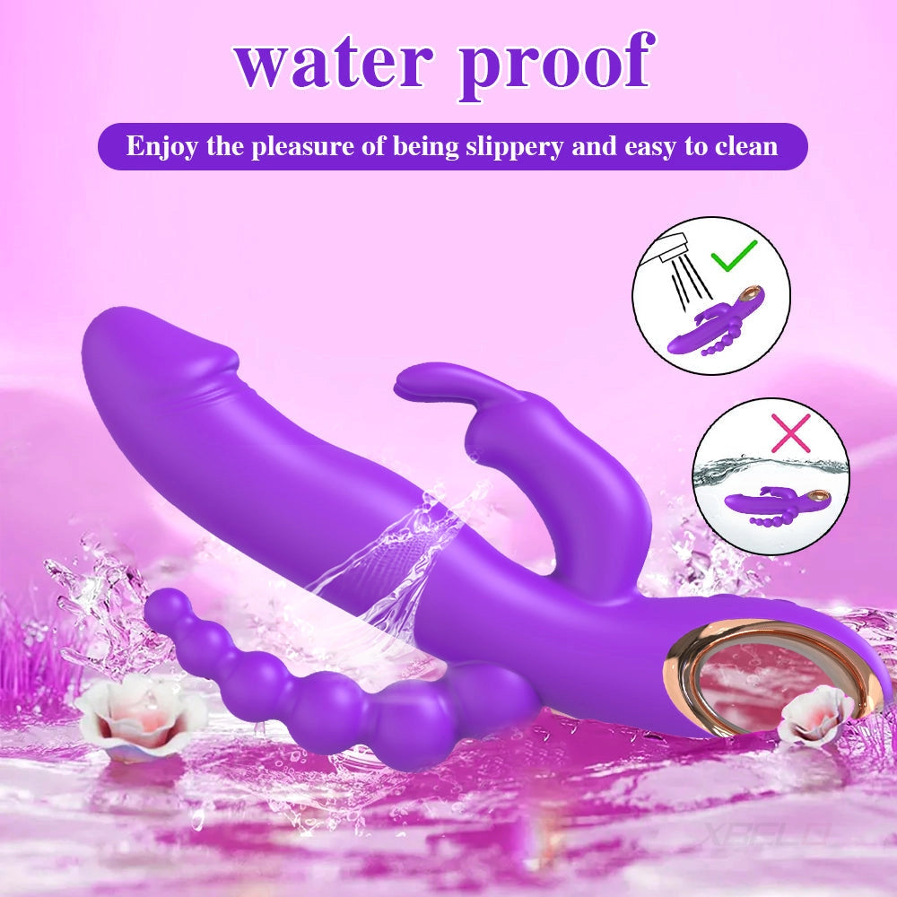 marielove 20cm Rabbit Vibrator 3in1 Stimulation