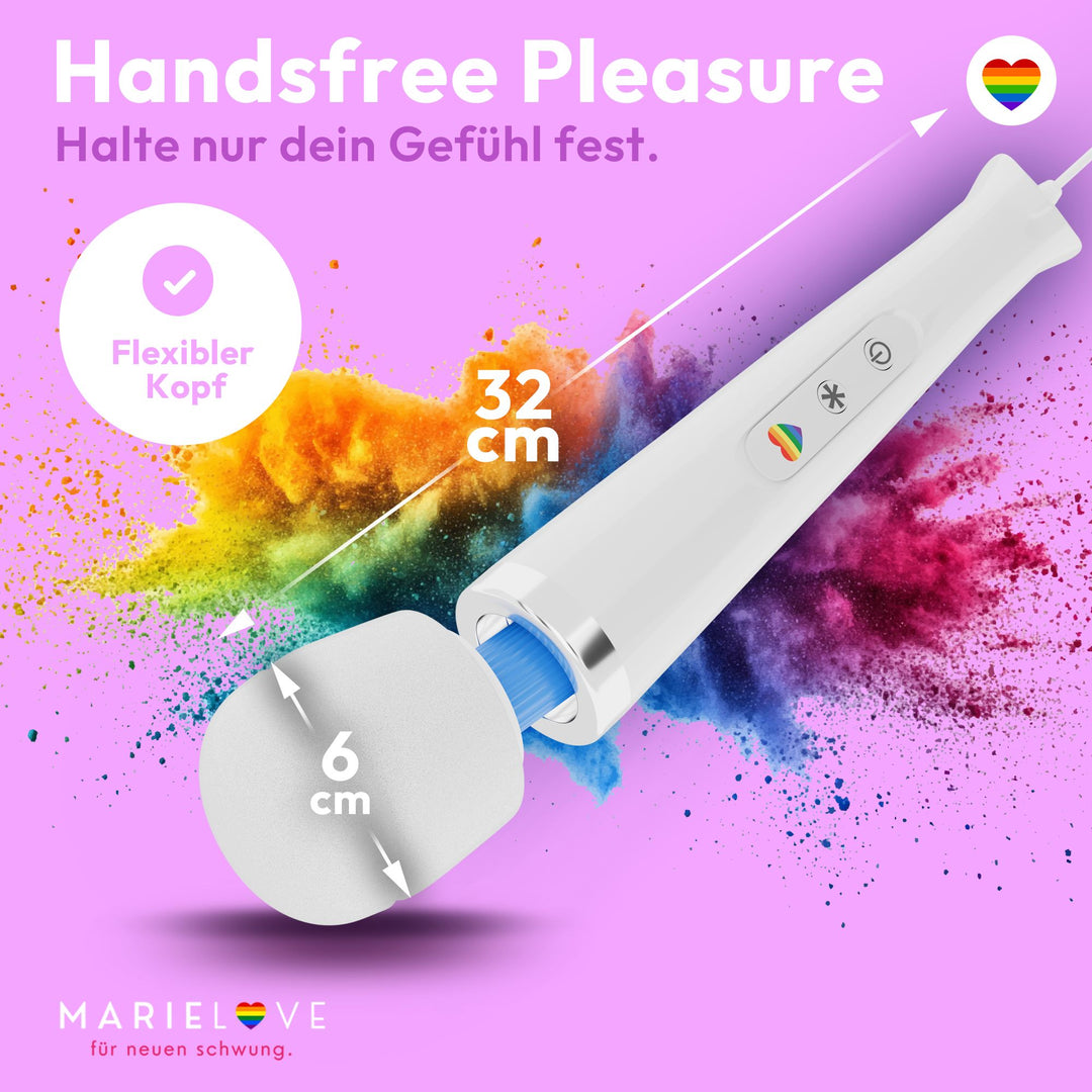 marielove Magic Wand Vibrator Magic Wand Netz Weiß