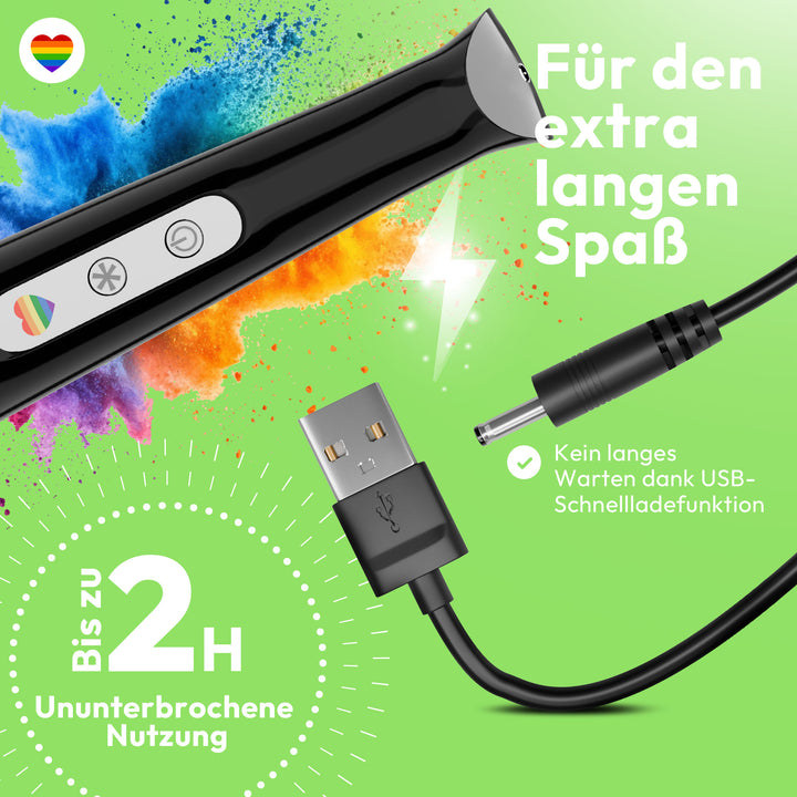 marielove Magic Wand Vibrator Magic Wand Akku Schwarz