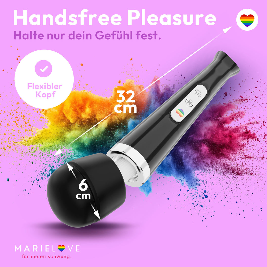 marielove Magic Wand Vibrator Magic Wand Akku Schwarz