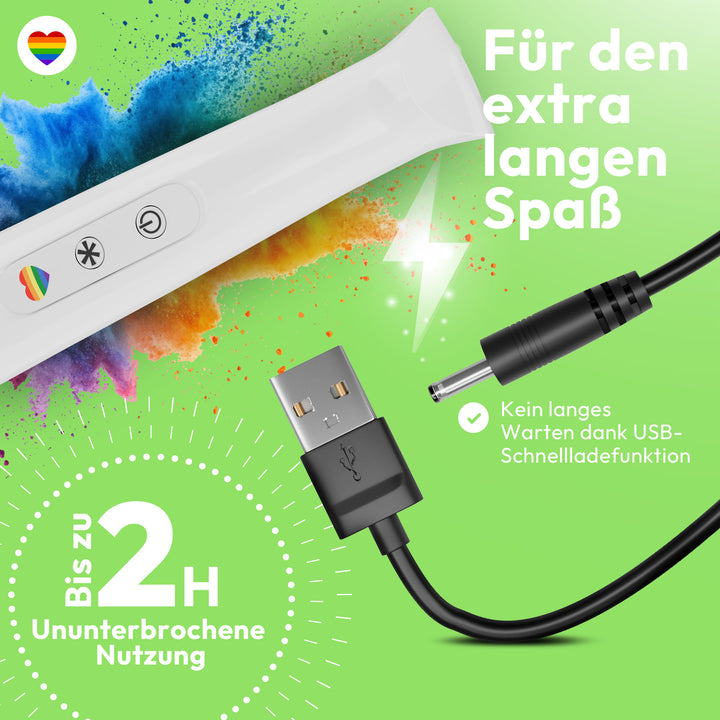 marielove Magic Wand Vibrator Magic Wand Akku Weiß