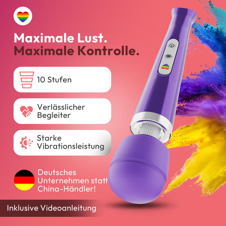 marielove Magic Wand Vibrator Magic Wand Akku Lila
