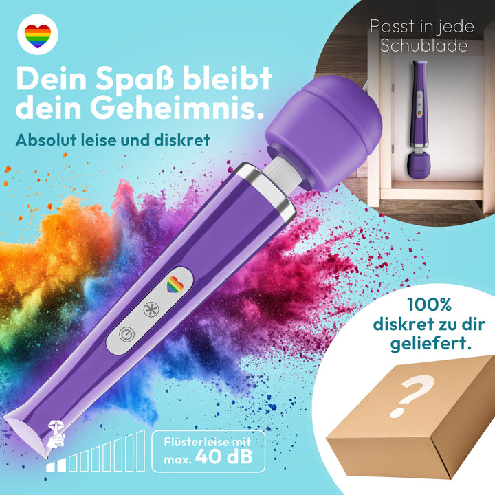 marielove Magic Wand Vibrator Magic Wand Akku Lila