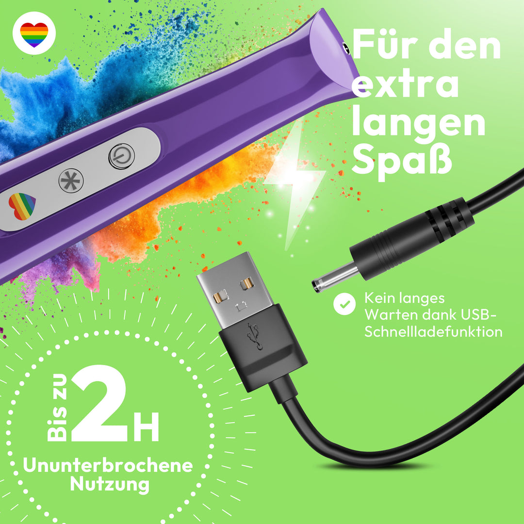 marielove Magic Wand Vibrator Magic Wand Akku Lila