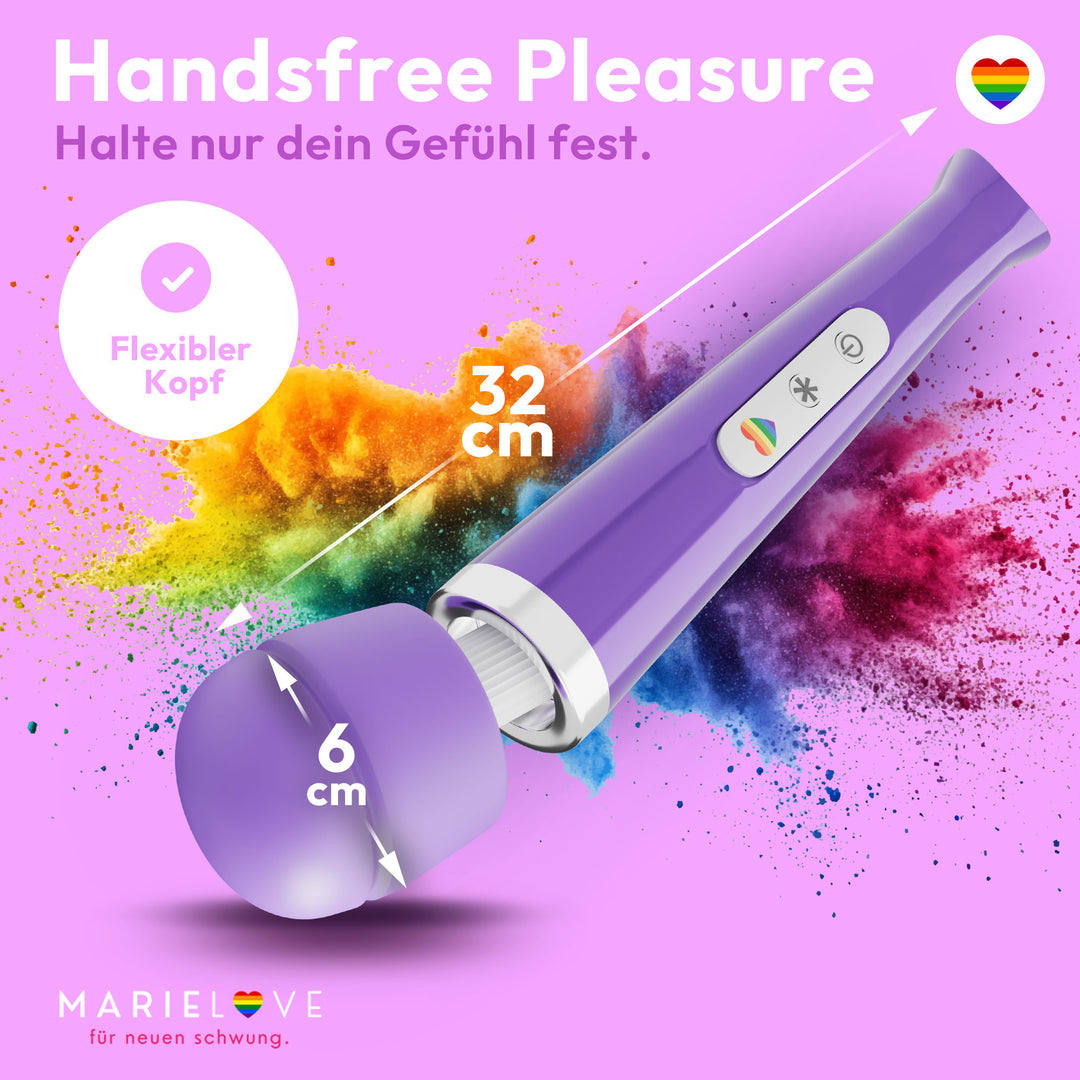 marielove Magic Wand Vibrator Magic Wand Akku Lila