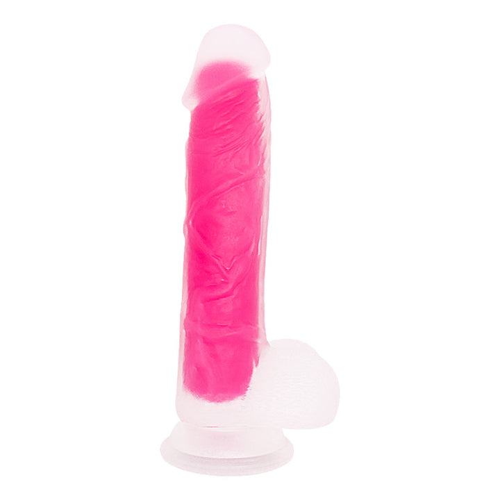 Rosa Dildo mit Saugnapf