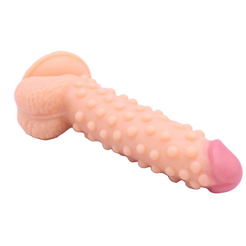 Silikon-Dildo mit Noppenstruktur
