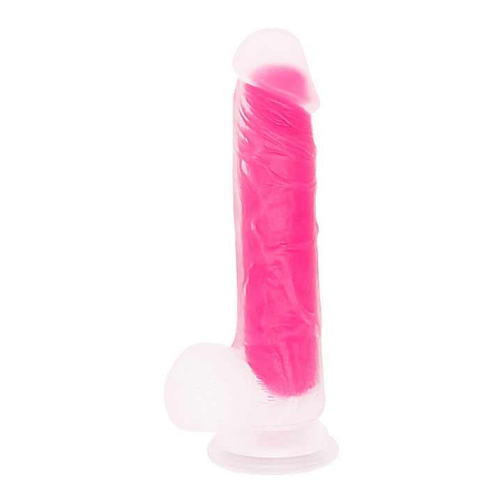 Rosa Dildo mit Saugnapf