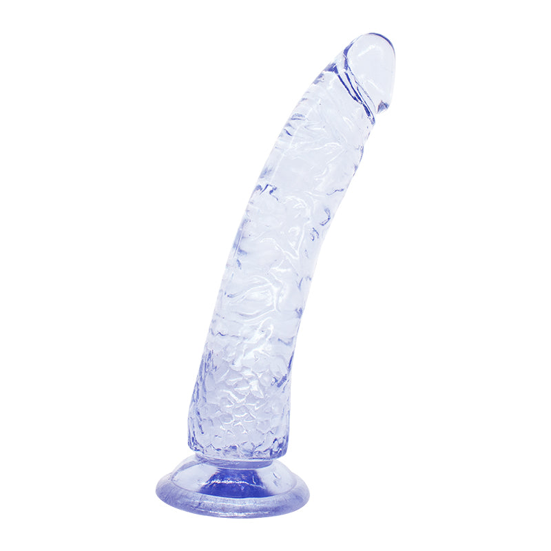 Klarer Dildo mit Saugnapf