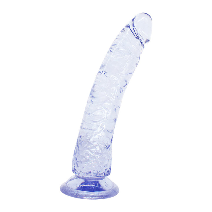 Klarer Dildo mit Saugnapf